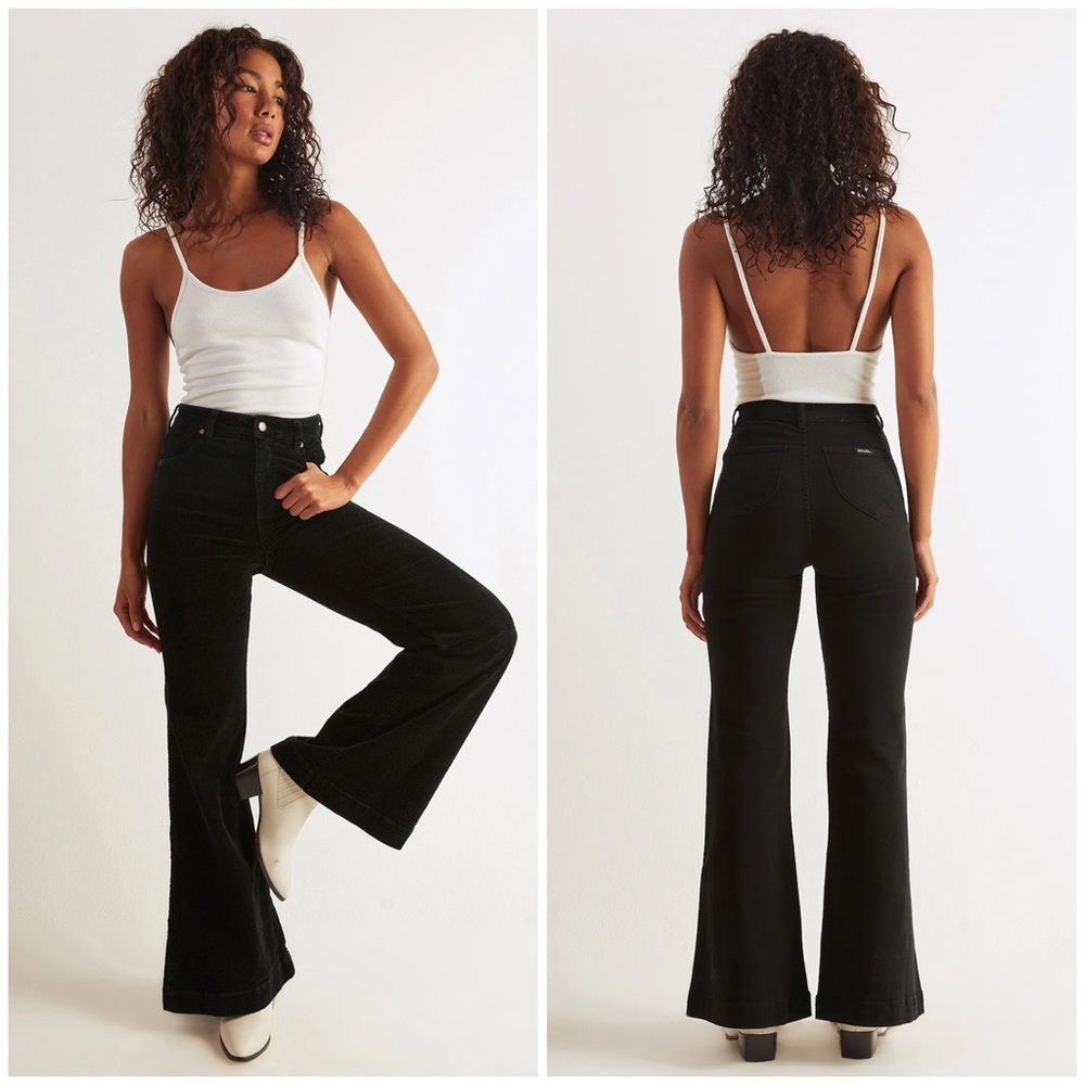 ROLLAS East Coast Flare Jeans Black